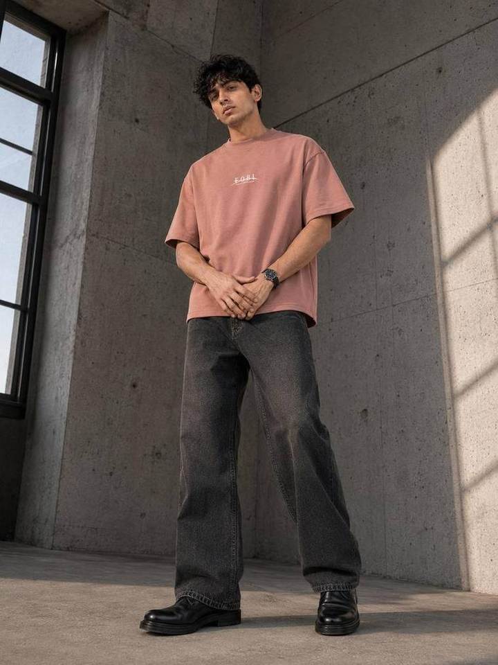 Oversized Tee in Nude