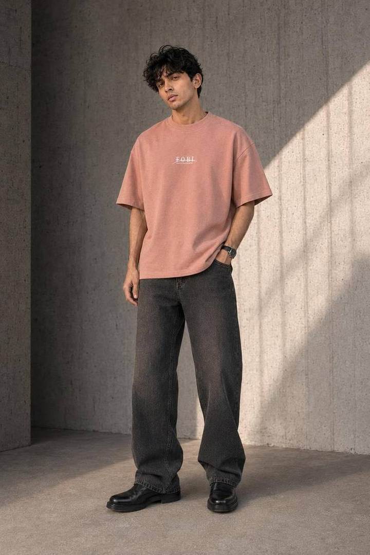 Oversized Tee in Nude
